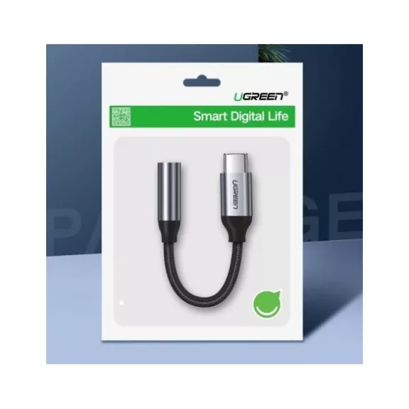 Adapter audio USB-C - jack 3,5mm Ugreen AV142