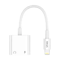Vipfan L09 lightning 2x lightning kábel 10cm fehér