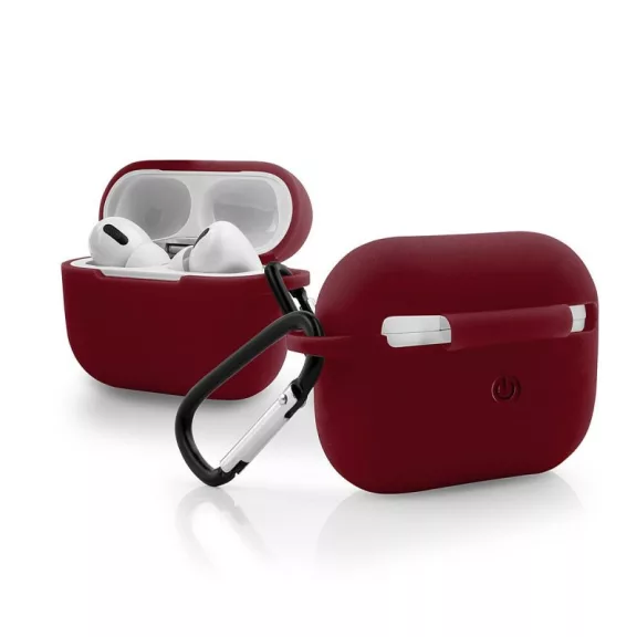 Airpods Pro szilikon tok burgundi