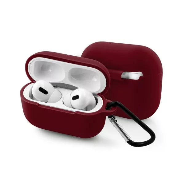 Airpods Pro szilikon tok burgundi