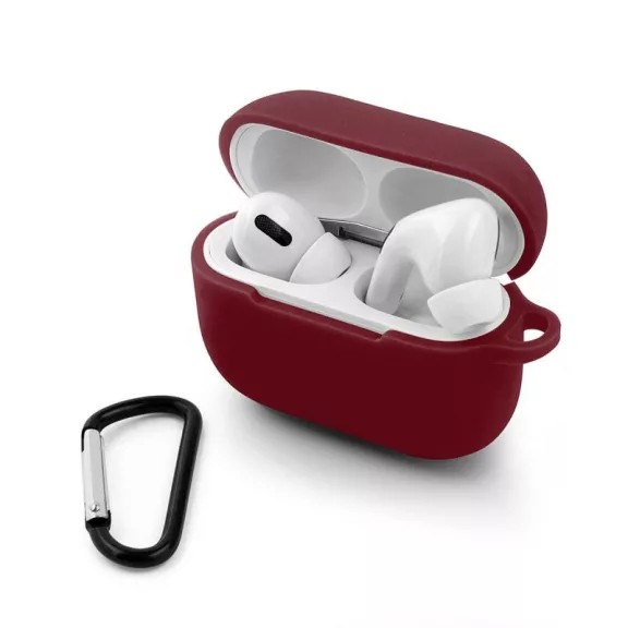 Airpods Pro szilikon tok burgundi