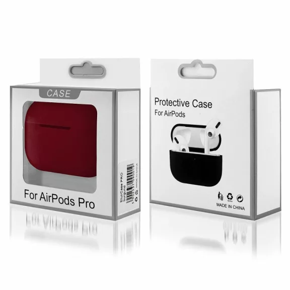 Airpods Pro szilikon tok burgundi