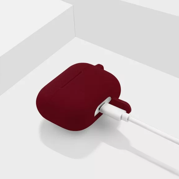 Airpods Pro szilikon tok burgundi