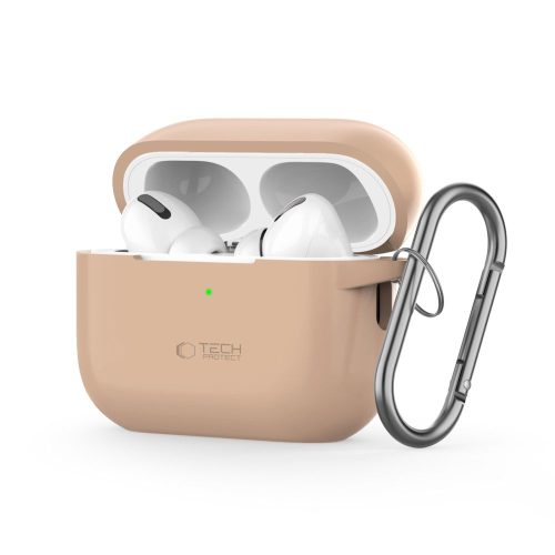 Tech-Protect Szilikon Hook - AirPods Pro 1/2 tok - Coffe Latte