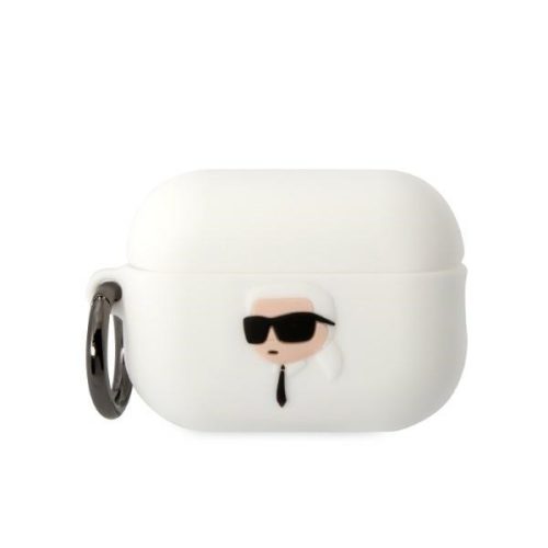 Karl Lagerfeld Karl Head 3D szilikon - AirPods Pro 2 tok - fehér