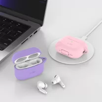 Tech-Protect Szilikon Hook - AirPods Pro 1/2 tok - Bézs