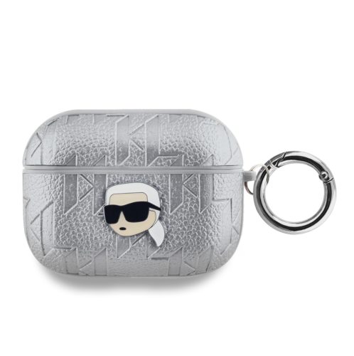 Karl Lagerfeld Embossed Karl Head - AirPods Pro tok - Ezüst