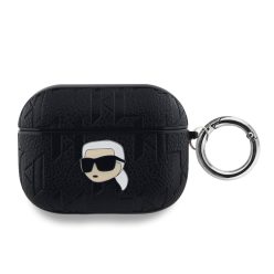 Karl Lagerfeld Embossed Karl Head - AirPods Pro tok - Fekete