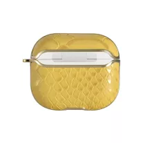 UNIQ Snake Leather - AirPods 3 tok - sárga