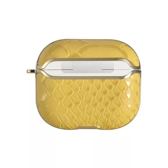 UNIQ Snake Leather - AirPods 3 tok - sárga