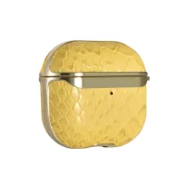 UNIQ Snake Leather - AirPods 3 tok - sárga