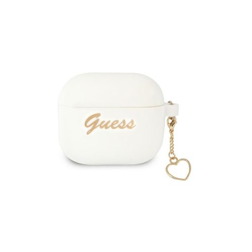 Guess Charm Heart - AirPods 3 Tok - Fehér