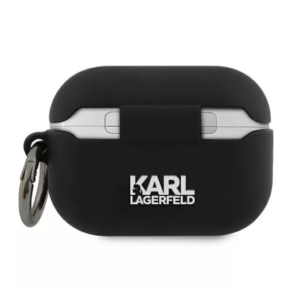 Karl Lagerfeld Rue St Guillaume Silicone - AirPods Pro szilikon tok - fekete
