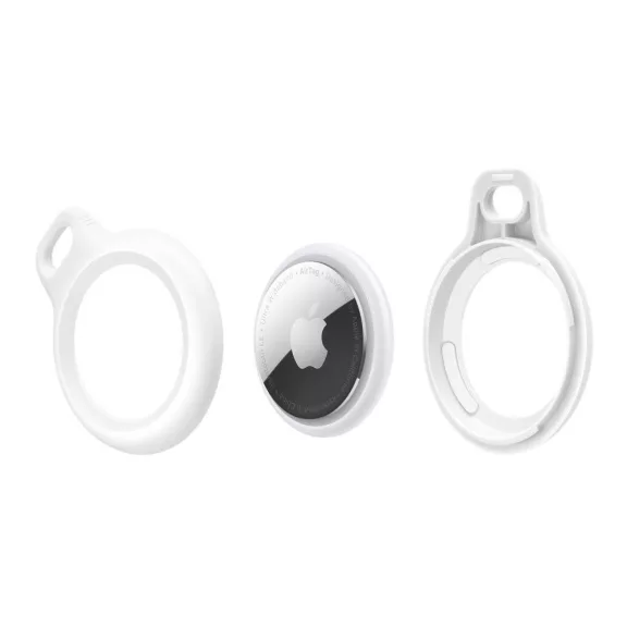 Tech-Protect Rough - Apple AirTag tok - fehér