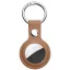 Techsuit - Secure Leather Holder (SLH1) - Apple AirTag tok - fém karikával - barna