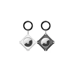 Dux Ducis kulcstartó AirTag-hez – szilikon tok, fekete