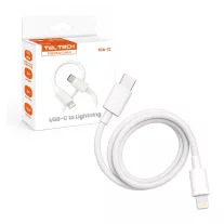   Teltech adatkábel Typ-C - Lightning 2A 20W 1m Bfehér TCA-02