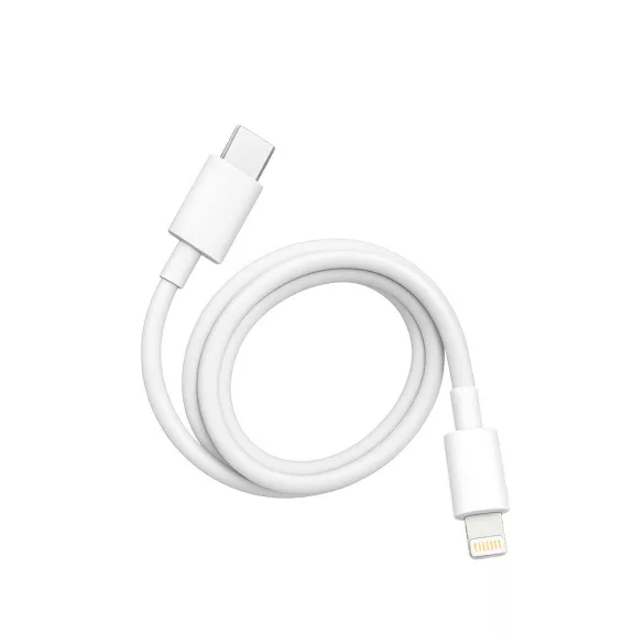 Teltech adatkábel Typ-C - Lightning 2A 20W 1m Bfehér TCA-02