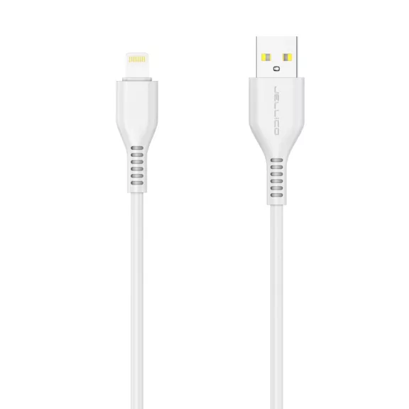 JELLICO adat és töltő kábel KDS-30 Lightning 3.1A 1M fehér