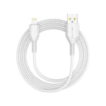   JELLICO adat és töltő kábel KDS-30 Lightning 3.1A 1M fehér