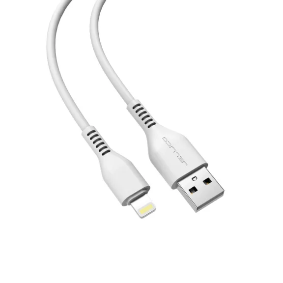 JELLICO adat és töltő kábel KDS-30 Lightning 3.1A 1M fehér