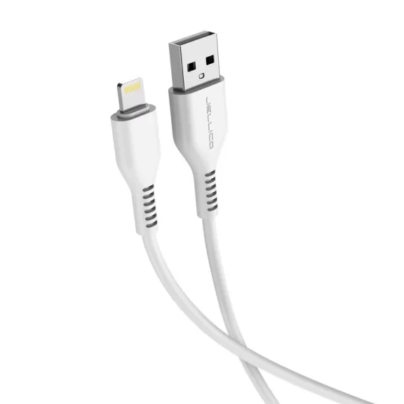 JELLICO adat és töltő kábel KDS-30 Lightning 3.1A 1M fehér