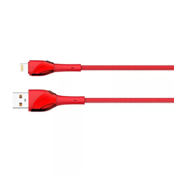 LDNIO LS661 Lightning gyorstöltő kábel 30W 1m – piros