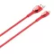 LDNIO LS661 Lightning gyorstöltő kábel 30W 2m – piros