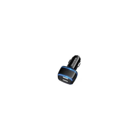 Borofone Autóstöltő BZ14 Max - 2xUSB - 2,4A USB Lightning kábel fekete