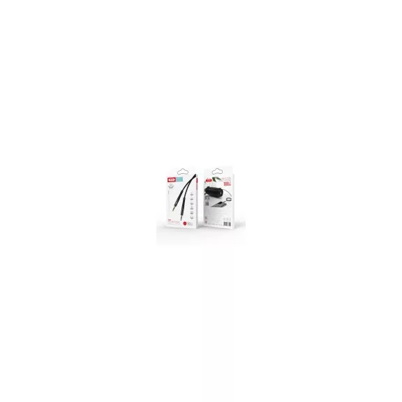 XO AUX kábel 3.5 mm jack 1 m – NB-R175A, fekete
