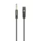 Dudao jack hosszabbító kábel 3.5 mm – 1 m, fekete