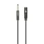 Dudao jack hosszabbító kábel 3.5 mm – 1 m, fekete
