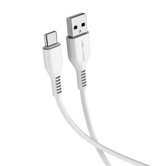JELLICO adat és töltőkábel KDS-30 USB-C 3.1A 1M fehér