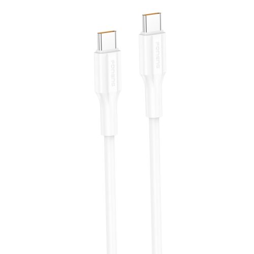 FONENG Adatkábel XS01 USB-C - USB-C PD 60W 1M Fehér