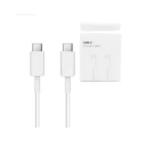 Ecobox adatkábel typ C - typ C 5A 100W 1M Fehér USB 3.0