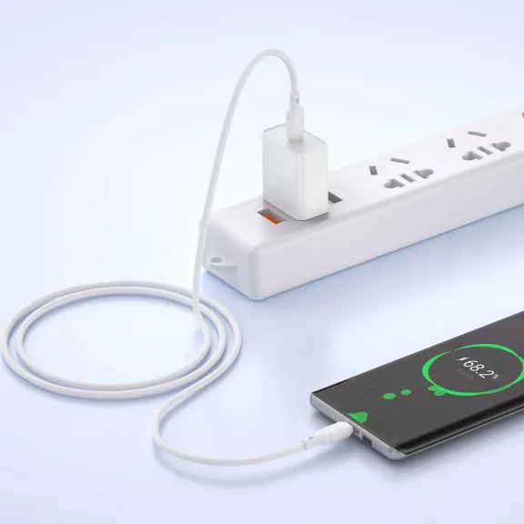 WiWU Stellar Soft Silicone USB-C – USB-C gyorstöltő kábel (1 m)