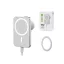 Ecobox - szellőzőrácsos autóstartó - MagSafe 15W vezeték nélküli töltéssel - Fehér