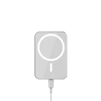   Ecobox - szellőzőrácsos autóstartó - MagSafe 15W vezeték nélküli töltéssel - Fehér