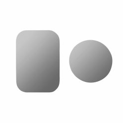 Univerzális fémlemez mágneses autós tartóhoz – Ezüst