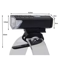   LED kerékpáros fejlámpa / első lámpa – 800 lm, USB, vízálló