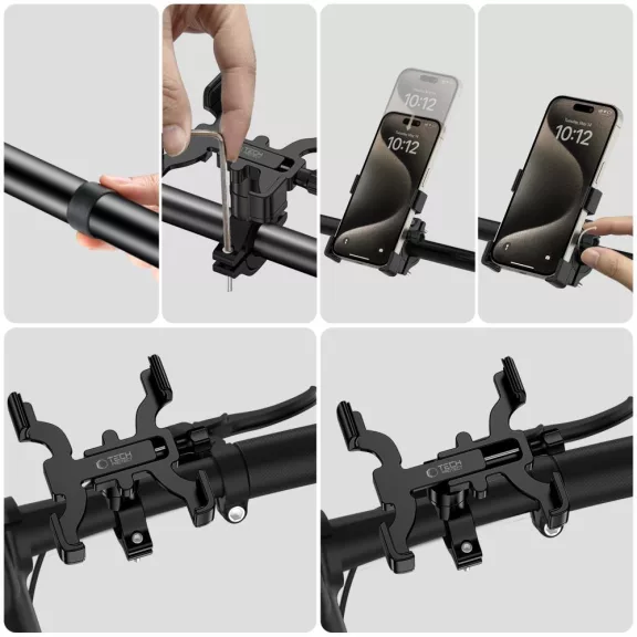 Tech-Protect V3 Universal Biciklis tartó - Fekete 