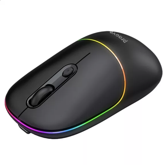 Proove Blink Wireless Gaming Egér - RGB, 800DPI - 1600DPI, BT / Wi-Fi, - Fekete