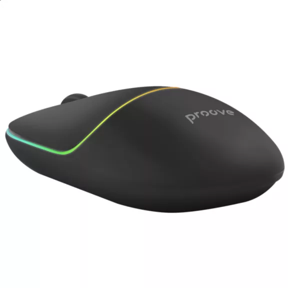 Proove Blink Wireless Gaming Egér - RGB, 800DPI - 1600DPI, BT / Wi-Fi, - Fekete
