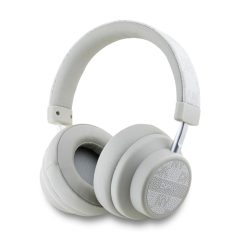 DKNY Leather Checkered Pattern Wireless Fejhallgató - Ecrü