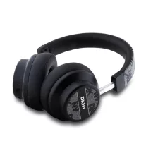   DKNY Leather Checkered Pattern Wireless Fejhallgató - Fekete 