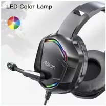 Yesido Gaming 3.5mm Fejhallgató EK01, RGB, 1.2m - Fekete