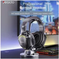 Yesido Gaming 3.5mm Fejhallgató EK01, RGB, 1.2m - Fekete