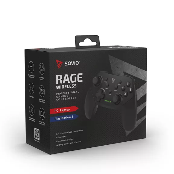 SAVIO Rage Wireless Professional wireless gaming kontroller