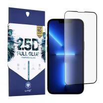   Lito - 2.5D Fullglue üvegfólia- iPhone 13 / 13 pro / 14 / 16e - fekete