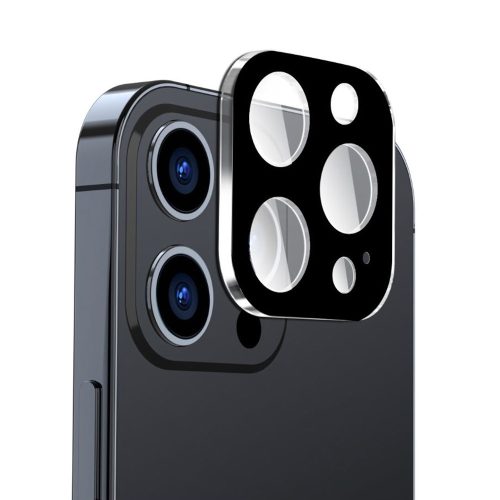 Techsuit - Full Camera Glass - iPhone 15 Pro / 15 Pro Max - Black 